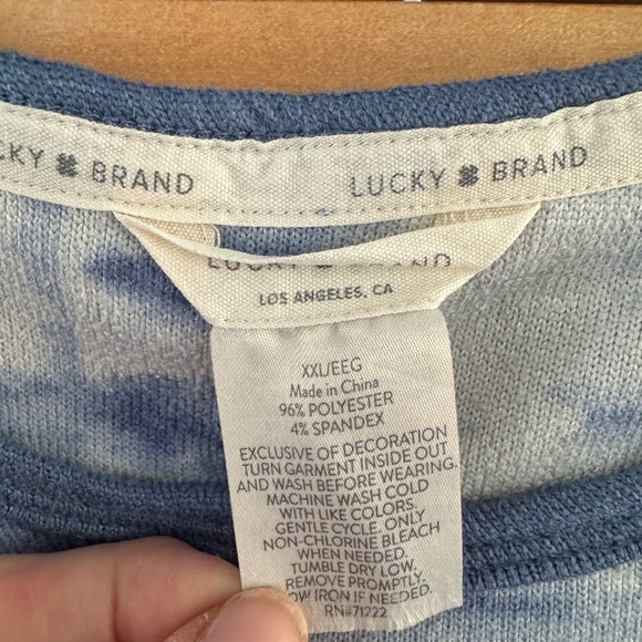 Lucky Brand Blue and pink Tie-Dye two sets pajamas - Picture 2 of 6